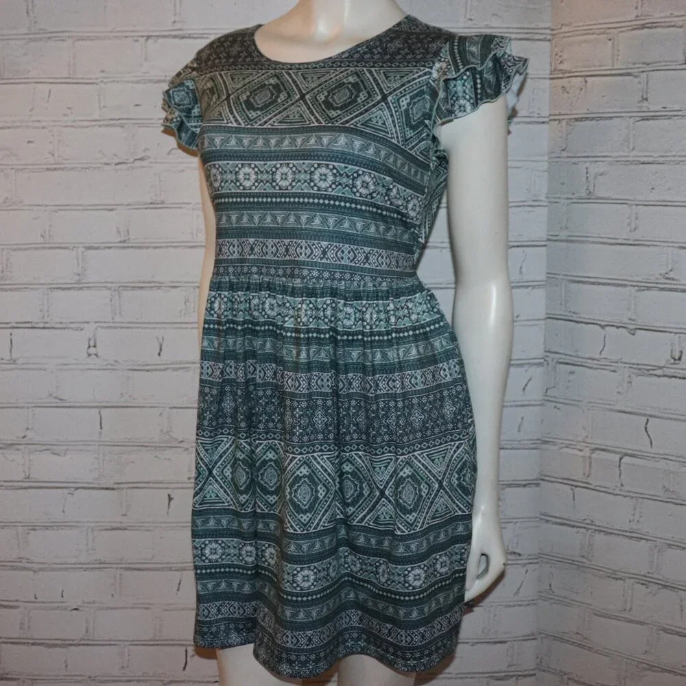 💠 Blue & White Dress – Girls 14/16 Plus